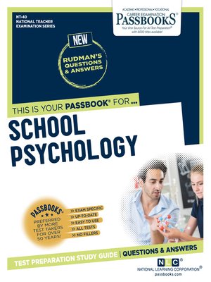 cover image of SCHOOL PSYCHOLOGY